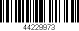 Código de barras (EAN, GTIN, SKU, ISBN): '44229973'