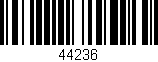 Código de barras (EAN, GTIN, SKU, ISBN): '44236'