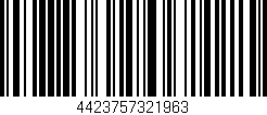 Código de barras (EAN, GTIN, SKU, ISBN): '4423757321963'