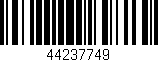 Código de barras (EAN, GTIN, SKU, ISBN): '44237749'