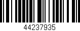 Código de barras (EAN, GTIN, SKU, ISBN): '44237935'