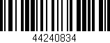 Código de barras (EAN, GTIN, SKU, ISBN): '44240834'