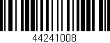 Código de barras (EAN, GTIN, SKU, ISBN): '44241008'