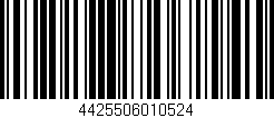 Código de barras (EAN, GTIN, SKU, ISBN): '4425506010524'
