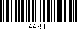 Código de barras (EAN, GTIN, SKU, ISBN): '44256'