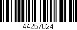 Código de barras (EAN, GTIN, SKU, ISBN): '44257024'