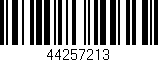 Código de barras (EAN, GTIN, SKU, ISBN): '44257213'