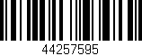 Código de barras (EAN, GTIN, SKU, ISBN): '44257595'