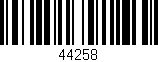 Código de barras (EAN, GTIN, SKU, ISBN): '44258'