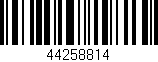 Código de barras (EAN, GTIN, SKU, ISBN): '44258814'