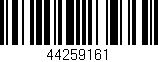Código de barras (EAN, GTIN, SKU, ISBN): '44259161'