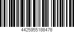 Código de barras (EAN, GTIN, SKU, ISBN): '4425955188478'