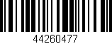 Código de barras (EAN, GTIN, SKU, ISBN): '44260477'