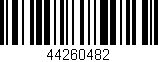 Código de barras (EAN, GTIN, SKU, ISBN): '44260482'