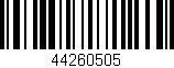 Código de barras (EAN, GTIN, SKU, ISBN): '44260505'