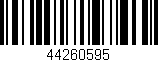 Código de barras (EAN, GTIN, SKU, ISBN): '44260595'