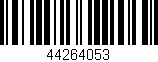 Código de barras (EAN, GTIN, SKU, ISBN): '44264053'