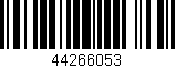 Código de barras (EAN, GTIN, SKU, ISBN): '44266053'