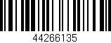 Código de barras (EAN, GTIN, SKU, ISBN): '44266135'