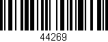 Código de barras (EAN, GTIN, SKU, ISBN): '44269'