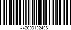 Código de barras (EAN, GTIN, SKU, ISBN): '4428361824961'