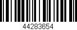 Código de barras (EAN, GTIN, SKU, ISBN): '44283654'