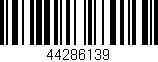 Código de barras (EAN, GTIN, SKU, ISBN): '44286139'