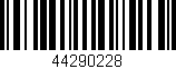 Código de barras (EAN, GTIN, SKU, ISBN): '44290228'
