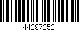 Código de barras (EAN, GTIN, SKU, ISBN): '44297252'