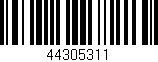 Código de barras (EAN, GTIN, SKU, ISBN): '44305311'