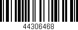 Código de barras (EAN, GTIN, SKU, ISBN): '44306468'