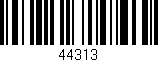 Código de barras (EAN, GTIN, SKU, ISBN): '44313'
