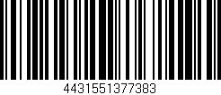 Código de barras (EAN, GTIN, SKU, ISBN): '4431551377383'
