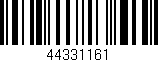Código de barras (EAN, GTIN, SKU, ISBN): '44331161'