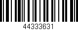 Código de barras (EAN, GTIN, SKU, ISBN): '44333631'