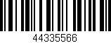 Código de barras (EAN, GTIN, SKU, ISBN): '44335566'