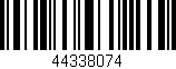Código de barras (EAN, GTIN, SKU, ISBN): '44338074'