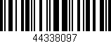 Código de barras (EAN, GTIN, SKU, ISBN): '44338097'