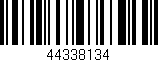 Código de barras (EAN, GTIN, SKU, ISBN): '44338134'