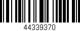 Código de barras (EAN, GTIN, SKU, ISBN): '44339370'