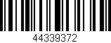 Código de barras (EAN, GTIN, SKU, ISBN): '44339372'