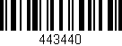 Código de barras (EAN, GTIN, SKU, ISBN): '443440'