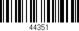 Código de barras (EAN, GTIN, SKU, ISBN): '44351'