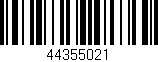 Código de barras (EAN, GTIN, SKU, ISBN): '44355021'