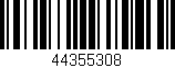 Código de barras (EAN, GTIN, SKU, ISBN): '44355308'