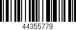 Código de barras (EAN, GTIN, SKU, ISBN): '44355779'