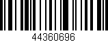 Código de barras (EAN, GTIN, SKU, ISBN): '44360696'