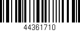 Código de barras (EAN, GTIN, SKU, ISBN): '44361710'
