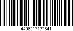Código de barras (EAN, GTIN, SKU, ISBN): '4436317177641'