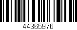 Código de barras (EAN, GTIN, SKU, ISBN): '44365976'